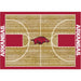 Arkansas Razorbacks 8x11 Courtside Rug