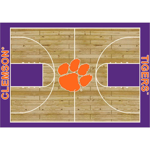 Clemson Tigers 8x11 Courtside Rug
