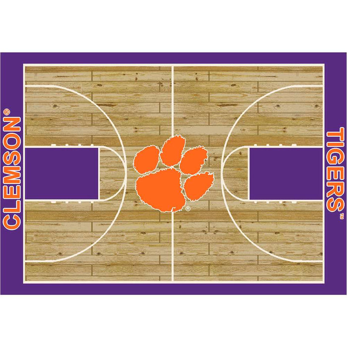 Clemson Tigers 8x11 Courtside Rug