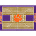 Clemson Tigers 8x11 Courtside Rug