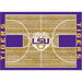 Louisiana State University LSU Tigers Tigers 8x11 Courtside Rug