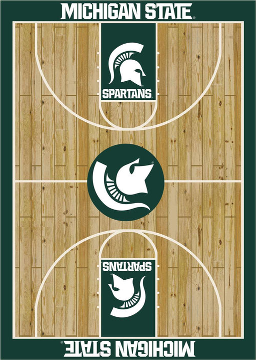 Michigan State Spartans 8x11 Courtside Rug