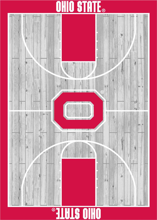 Ohio State Buckeyes 8x11 Courtside Rug