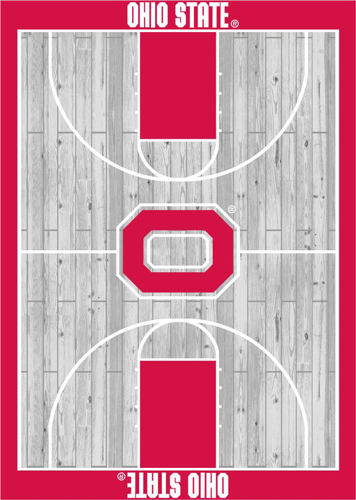 Ohio State Buckeyes 8x11 Courtside Rug