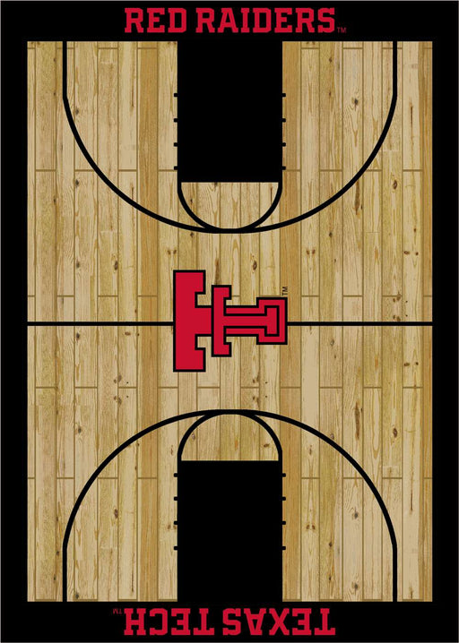 Texas Tech Red Raiders 8x11 Courtside Rug