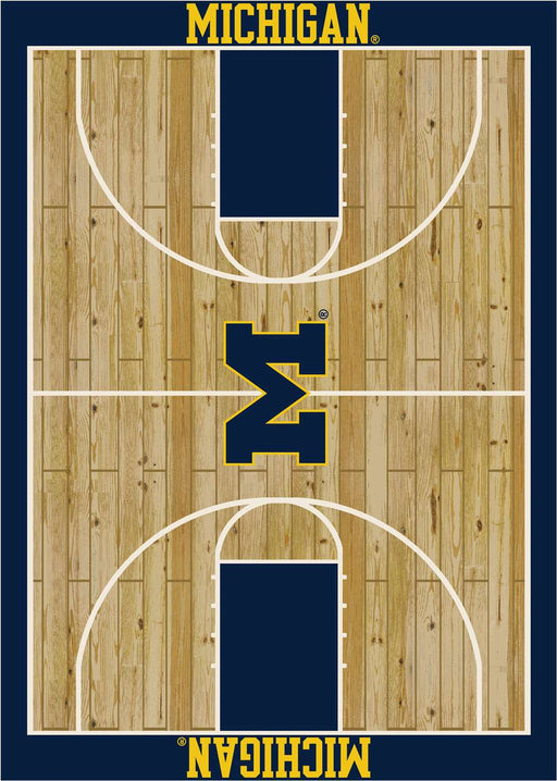 Michigan Wolverines 8x11 Courtside Rug