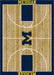 Michigan Wolverines 8x11 Courtside Rug