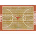 Texas Longhorns 8x11 Courtside Rug