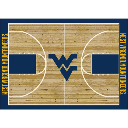 West Virginia Mountaineers 8x11 Courtside Rug