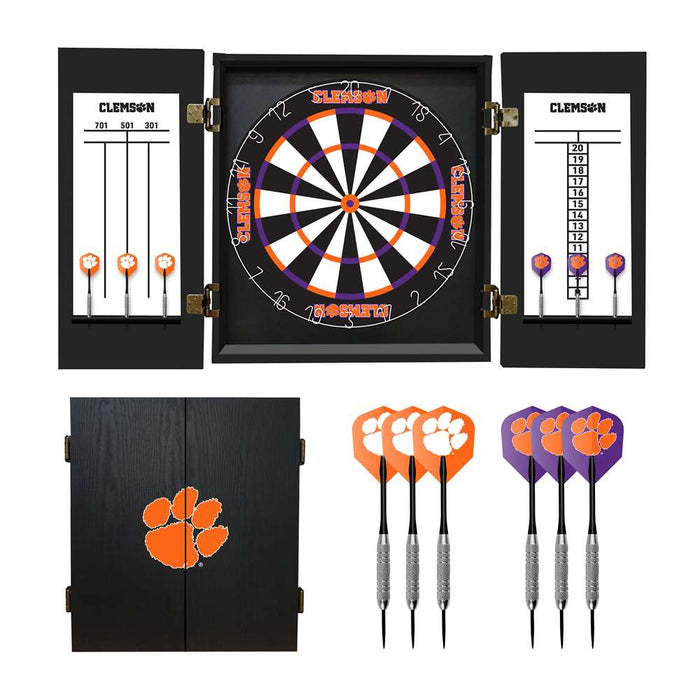 Clemson Tigers Dartboard Set