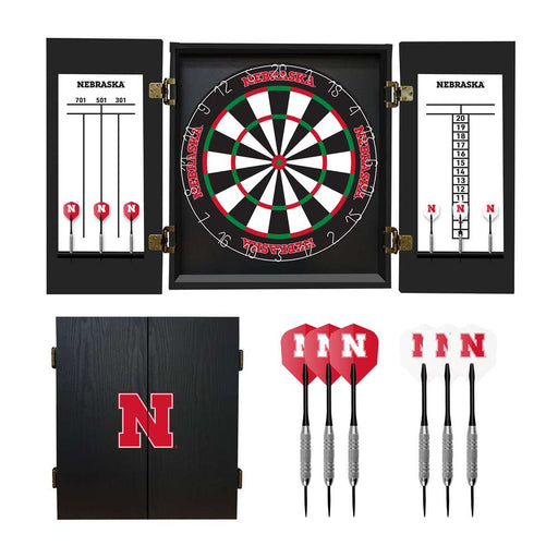 Nebraska Corn Huskers Dartboard Set