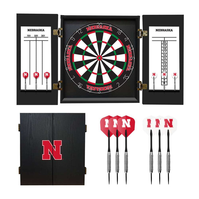 Nebraska Corn Huskers Dartboard Set