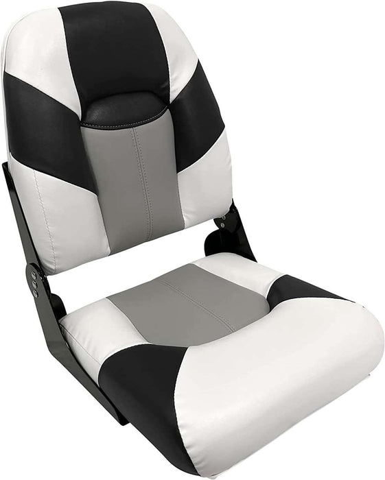 Wise 1461 Baja Series High Back Fishing Seat - Brite White / Grey / Midnight  