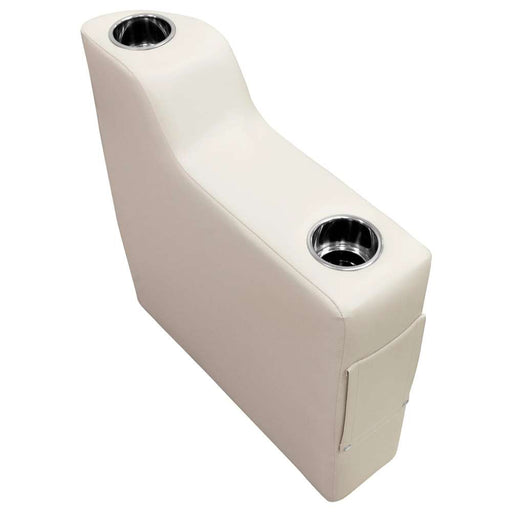 Wise Boat Seat Premier Pontoon Arm Rest - Left Radius - Platinum