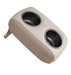 Wise 3059 Portable Stainless Double Drink Holder for Pontoon Furniture - Platinum / Mocha Java  