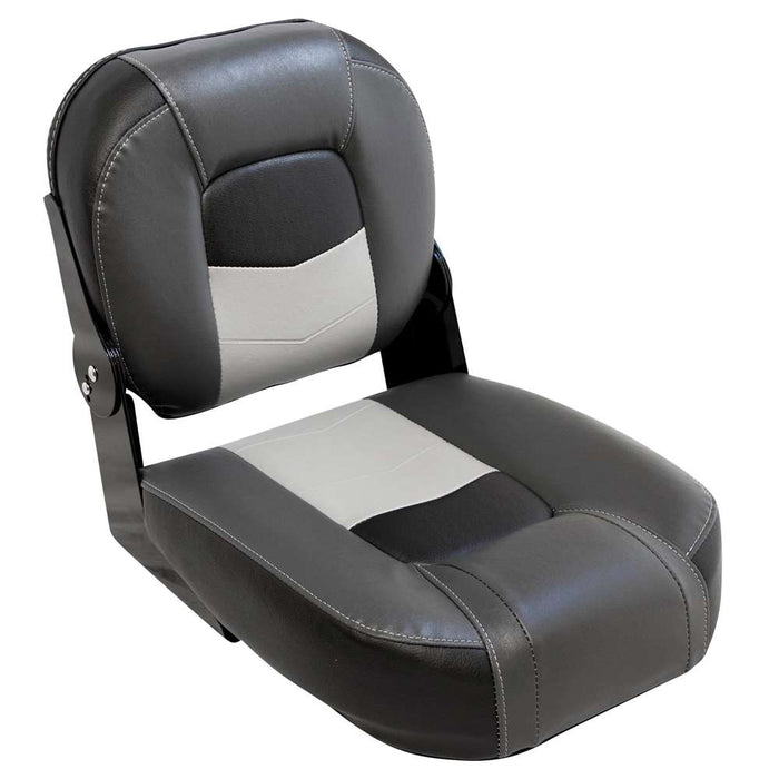 Wise 3305 Pro Angler Tour 14" Bass Boat Center Seat - Charcoal / Marble / Black  