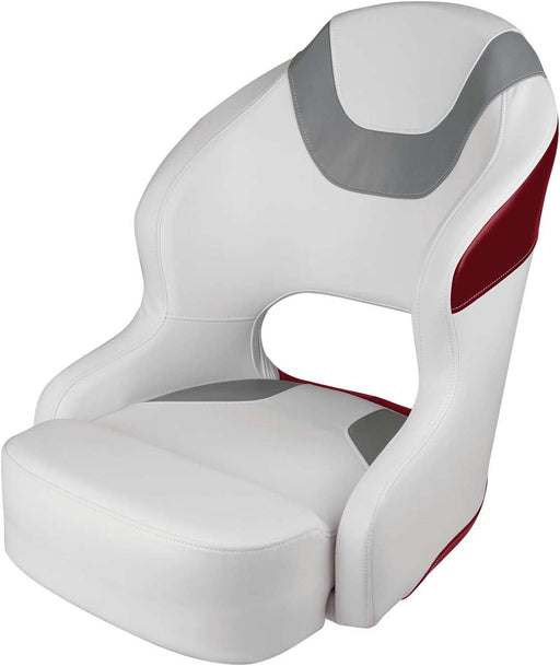 Wise 3314 Baja Series Bucket Seat - Brite White / Grey / Dark Red  