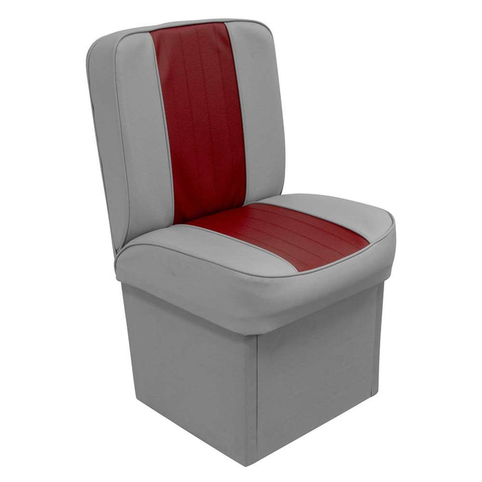 Wise Boat Seat Deluxe Series Jump Seat - Grey / Red