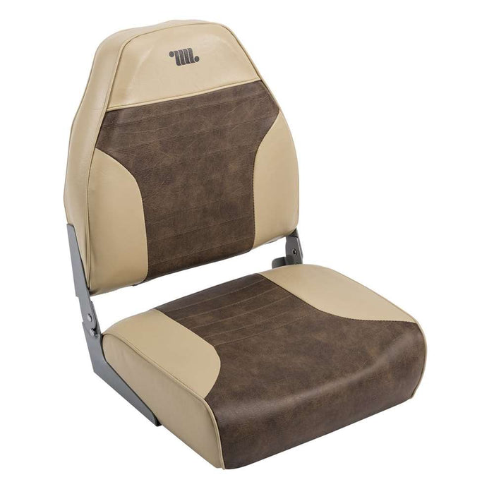 Wise 8WD588PLS Traditional High Back Fishing Seat - Sand / Brown  