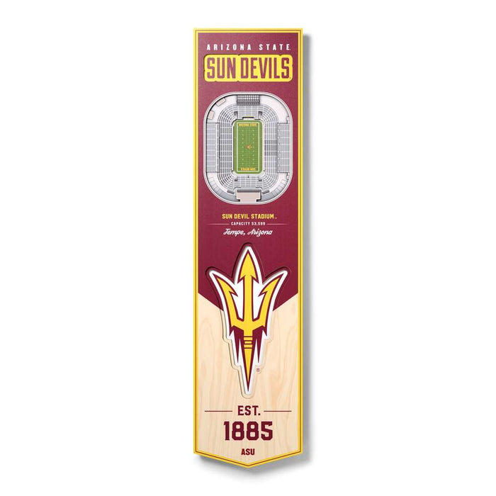 Arizona State Sun Devils 3D Stadium Banner 8x32