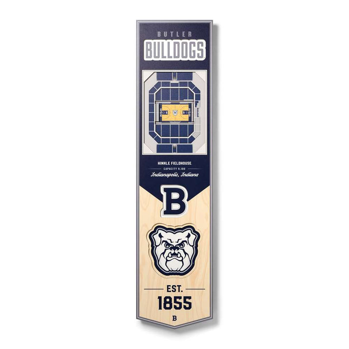 Butler Bulldogs 3D Stadium Banner 8x32