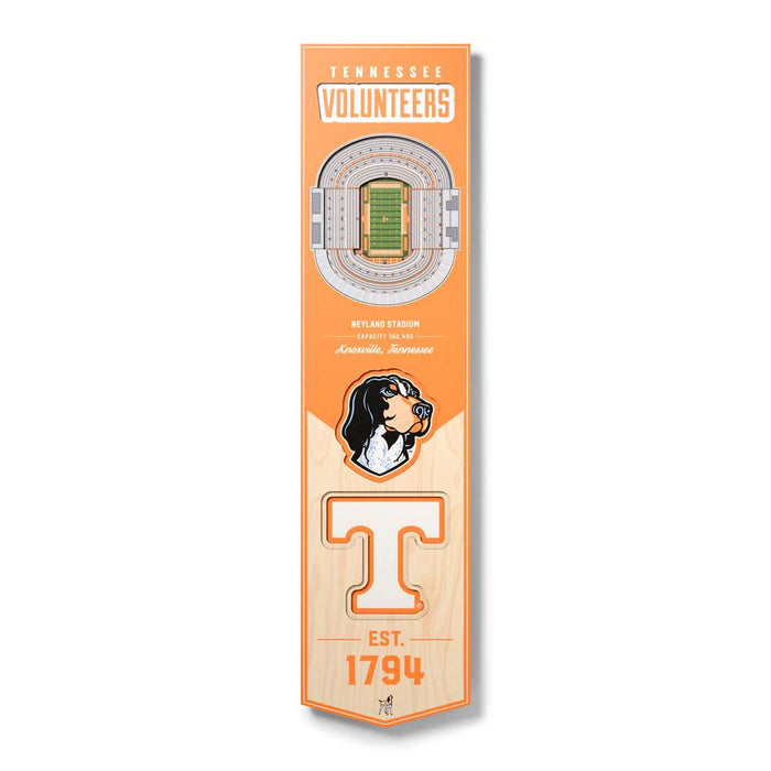 Tennessee Volunteers 3D Stadium Banner 8x32