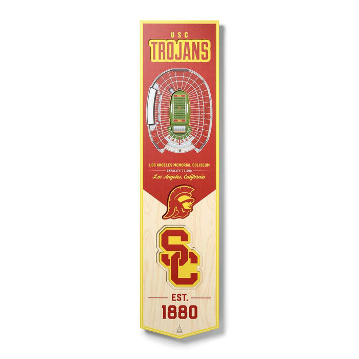 USC Trojans 3D Stadium Banner 8x32