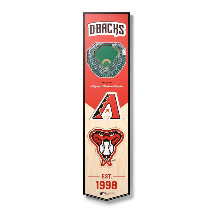 Arizona Diamondbacks 3D Stadium Banner 8x32