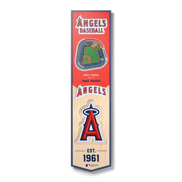 Los Angeles Angels 3D Stadium Banner 8x32