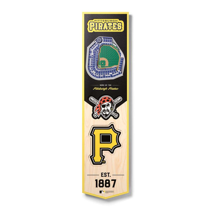 Pittsburgh Pirates 3D Stadium Banner 8x32