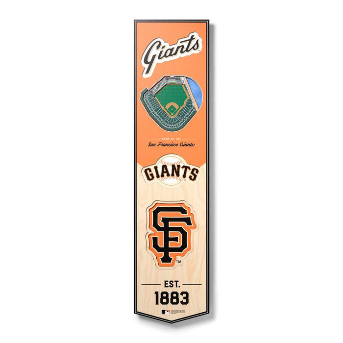 San Francisco Giants 3D Stadium Banner 8x32