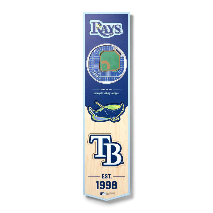 Tampa Bay Rays 3D Stadium Banner 8x32