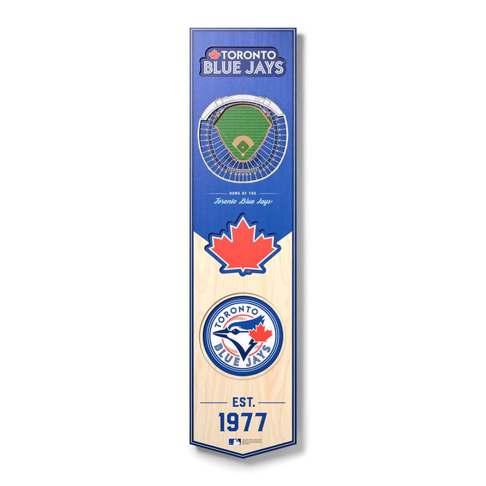 Toronto Blue Jays 3D Stadium Banner 8x32