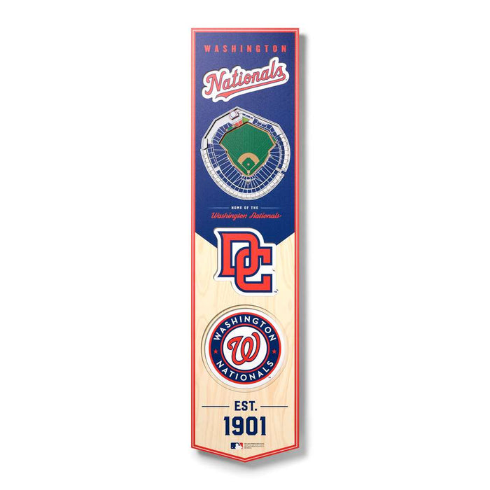 Washington Nationals 3D Stadium Banner 8x32
