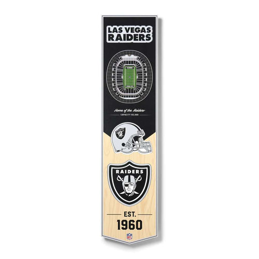 Las Vegas Raiders 3D Stadium Banner 8x32