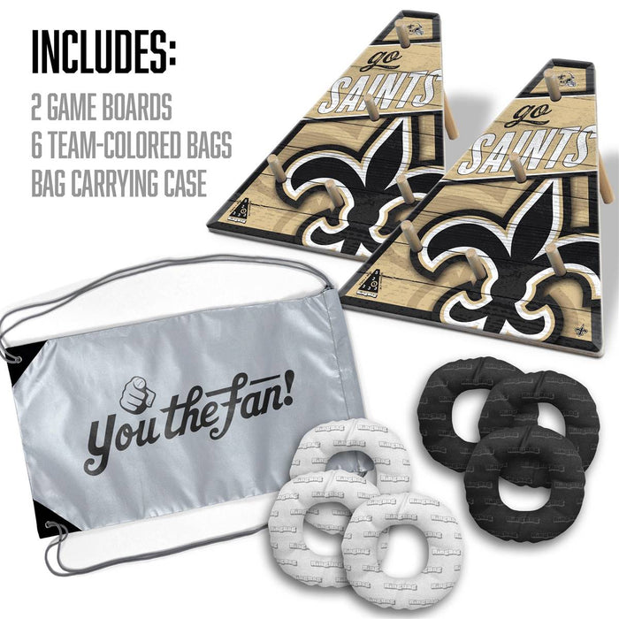 New Orleans Saints Ring Toss Tailgate Game