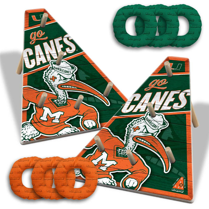 Miami Hurricanes Ring Toss Tailgate Game