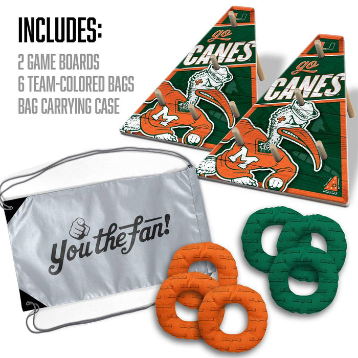 Miami Hurricanes Ring Toss Tailgate Game