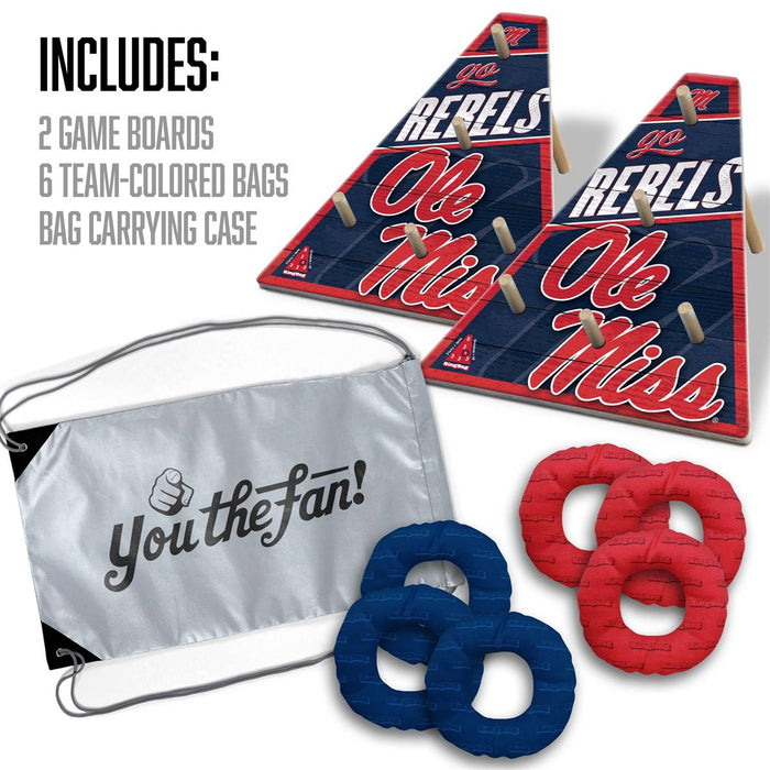 Mississippi Rebels Ring Toss Tailgate Game
