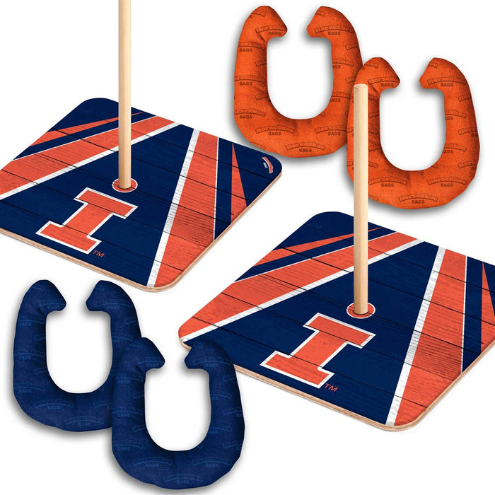 Illinois Fighting Illini HorseShoe Bags Tailgate Game