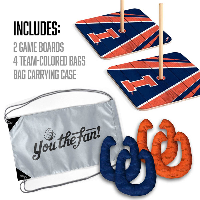 Illinois Fighting Illini HorseShoe Bags Tailgate Game