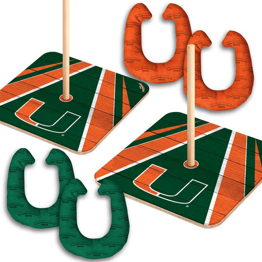 Miami Hurricanes HorseShoe Bags Tailgate Game