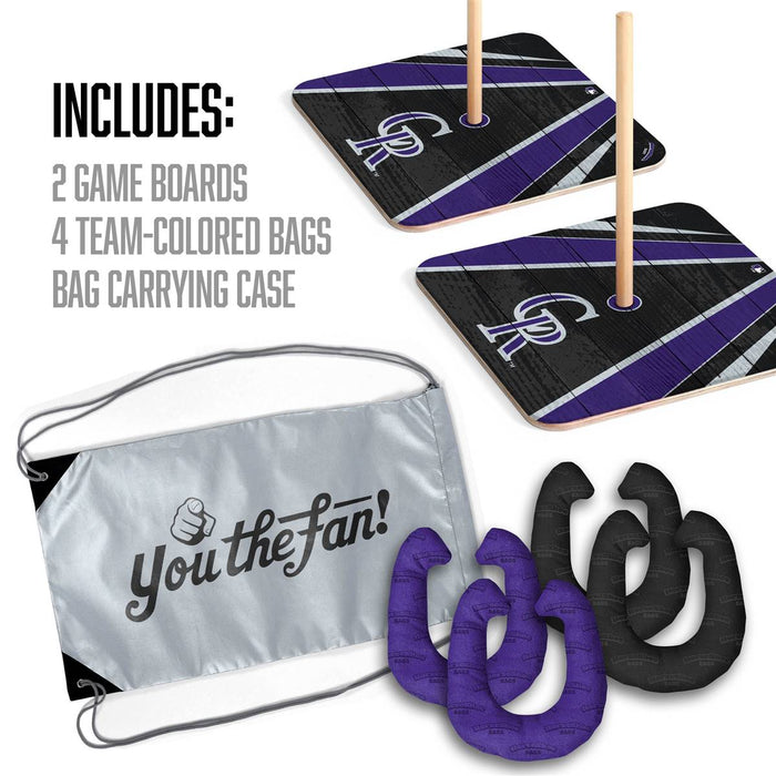 Colorado Rockies HorseShoe Bags Tailgate Game