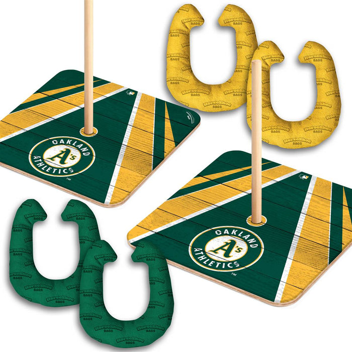 Oakland Athletics HorseShoe Bags Tailgate Game