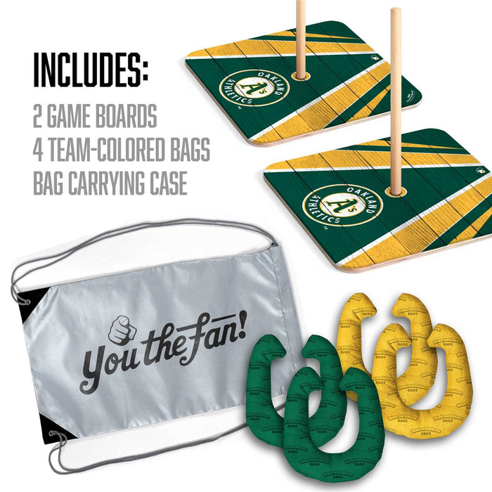 Oakland Athletics HorseShoe Bags Tailgate Game
