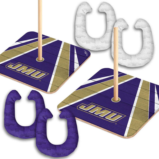 James Madison Dukes HorseShoe Bags Tailgate Game