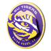 LSU Tigers 3DX CIRCLE BACKER WALL ART
