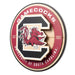 South Carolina Gamecocks 3DX CIRCLE BACKER WALL ART