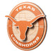 Texas Longhorns 3DX CIRCLE BACKER WALL ART