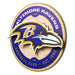 Baltimore Ravens 3DX CIRCLE BACKER WALL ART